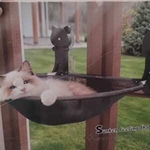 Cozy Cat Hammock Bed - Black
